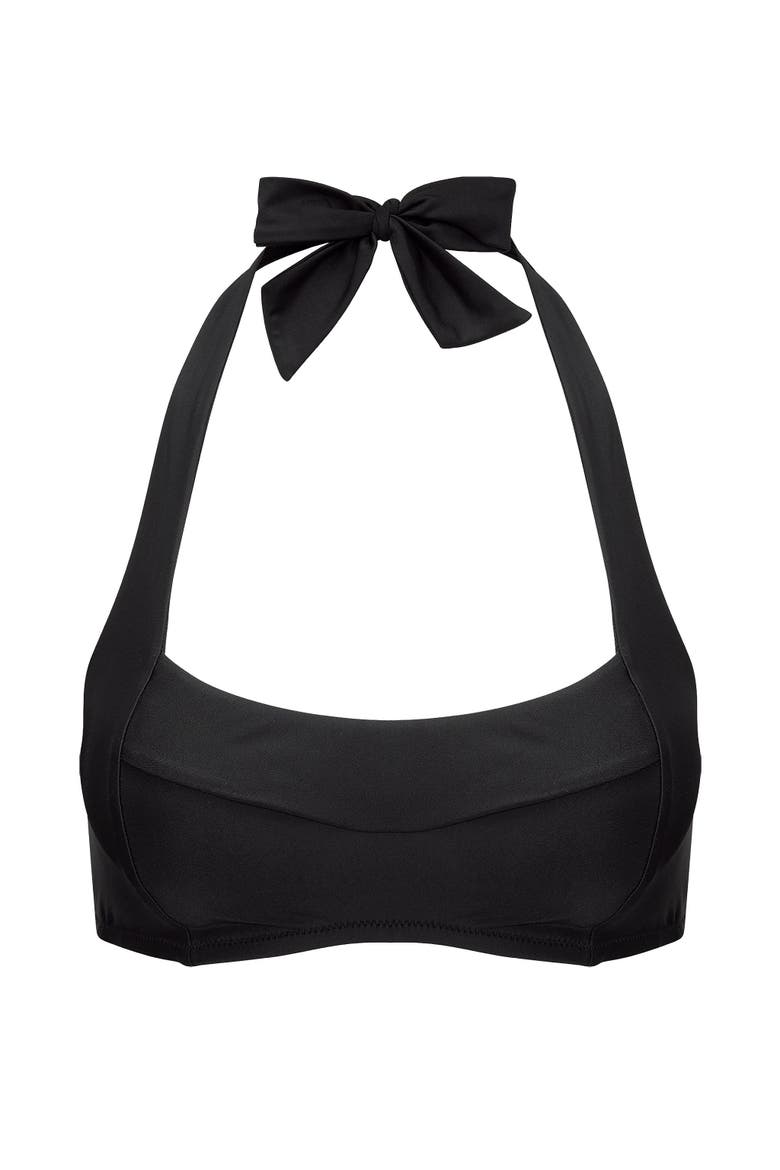 Perry Swimwear Bikini Top, Alternate, color, Black