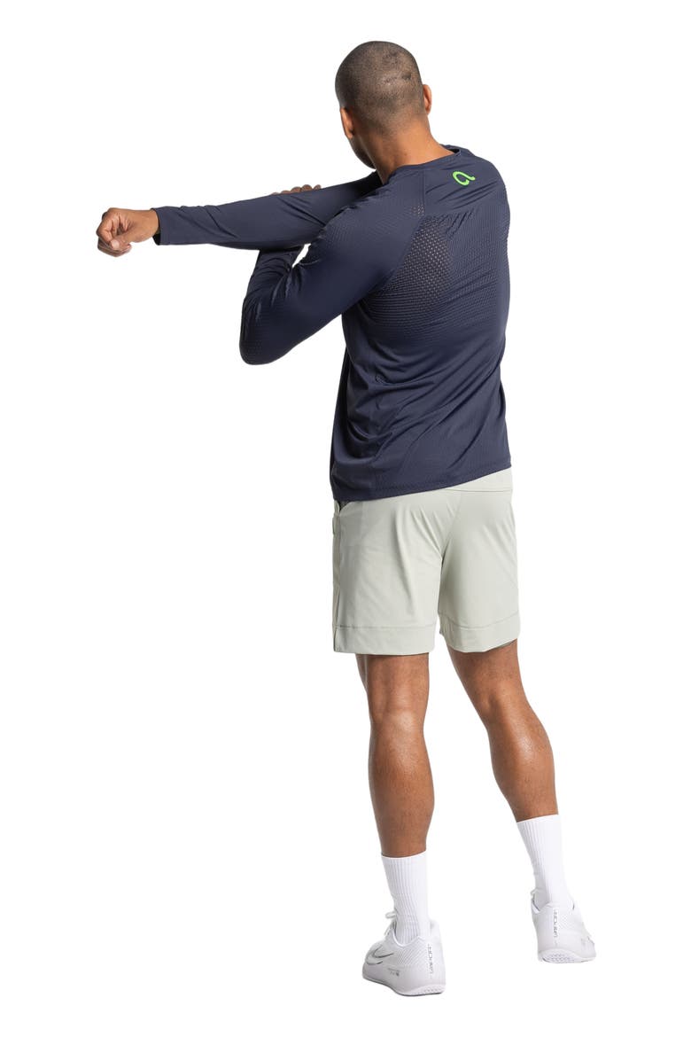 Performance Pickleball Long Sleeve, Alternate, color, Sapphire Blue