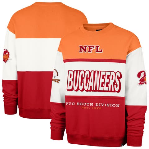 Men's '47  Orange/Red Tampa Bay Buccaneers Throwback Breeze Maximalist Sweatshirt