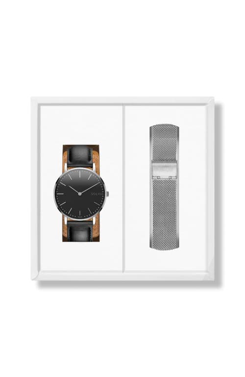 Solios Watches The Solar Classic Bundle | Black Dial