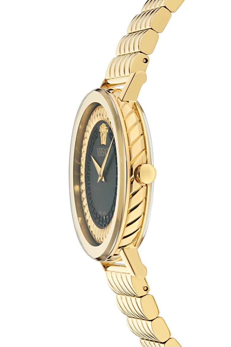 Delphinus Bracelet Watch, 35mm, Alternate, color, IP YELLOW GOLD