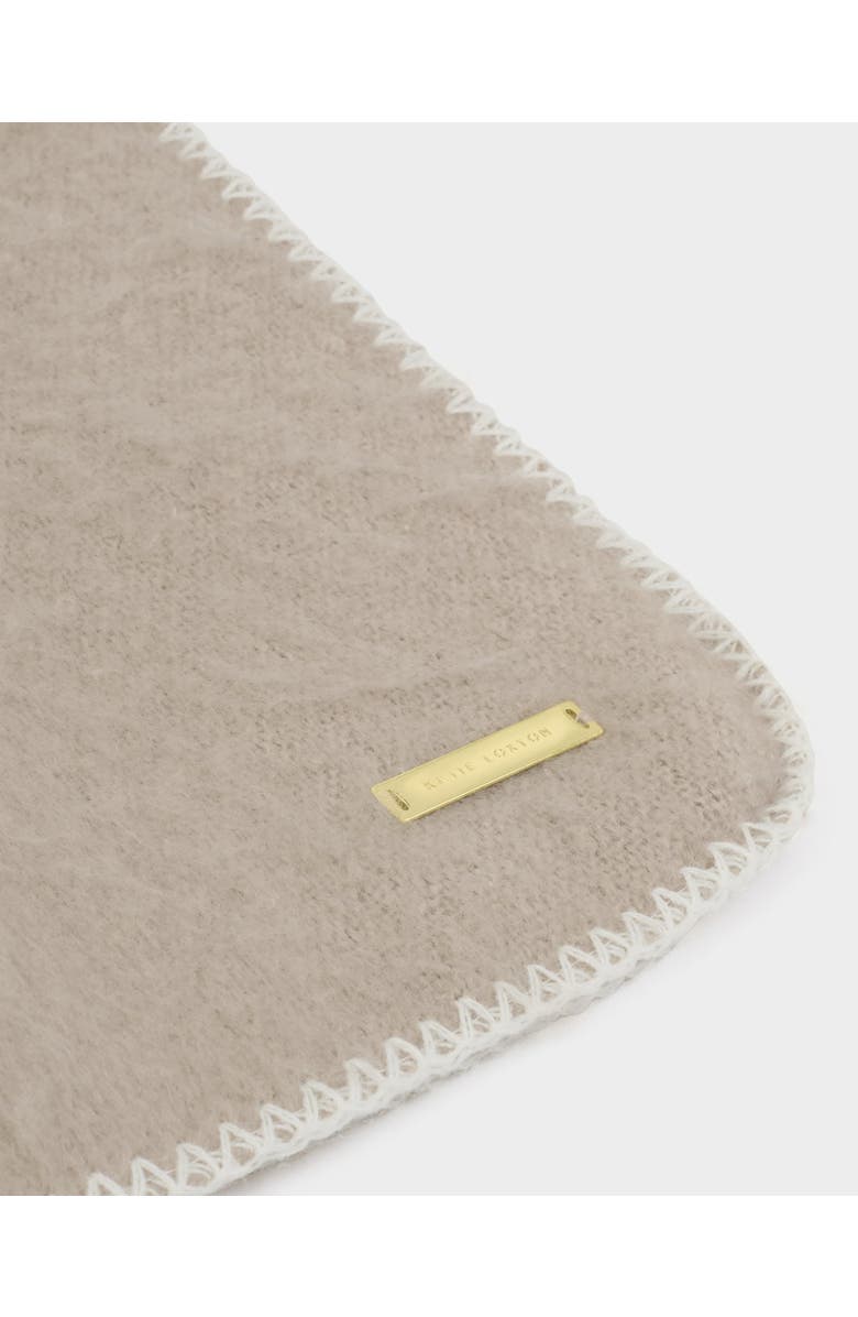 Katie Loxton Whipstitch Scarf in Taupe, Alternate, color, Taupe