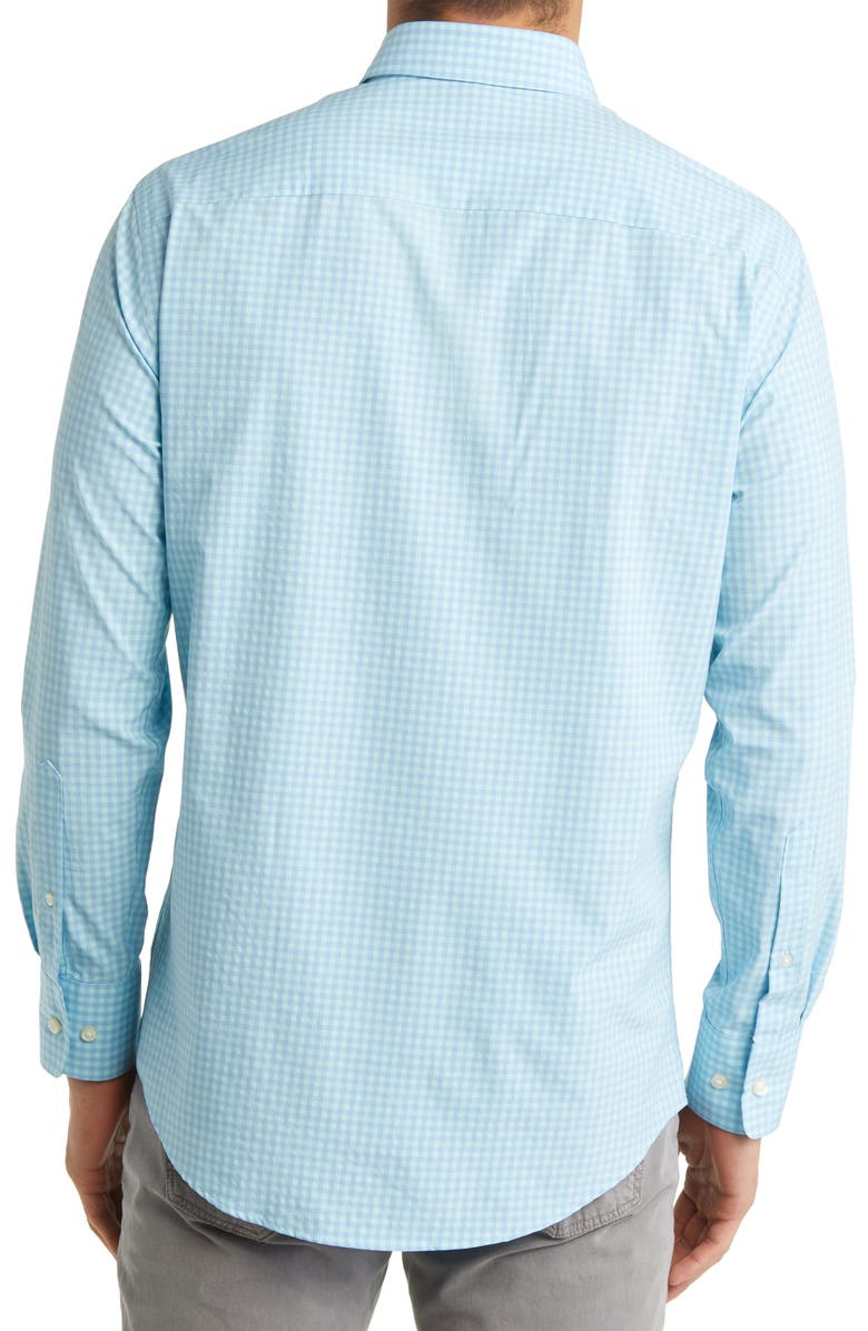 Peter Millar Oris Check Performance Poplin Button-Down Shirt, Alternate, color, 