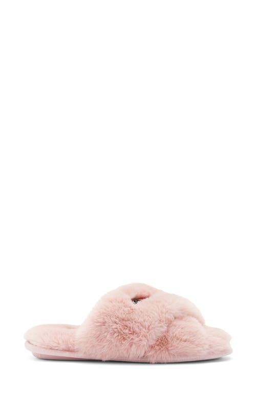 Bcbgmaxazria Faux Fur Slide Slipper In Pink