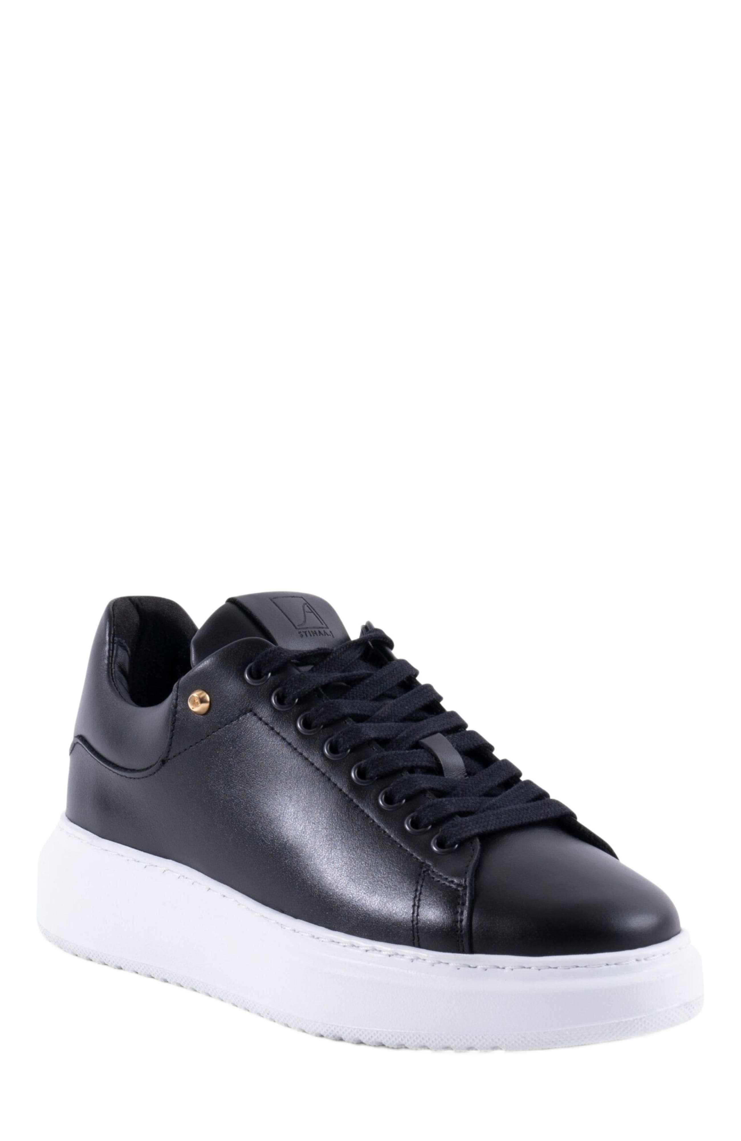 Stinaa.J Nelly Orthopedic Sneakers, Alternate, color, Black Leather