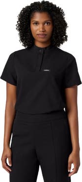 JAANUU Savi Women's 1-Pocket Classic Banded Collar Scrub Top