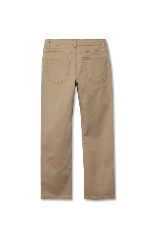 Lands' End Boys Iron Knee Twill 5 Pocket Pants In Neutral