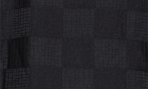 Shop Comme Des Garçons Jacquard Check Midi Dress In Black
