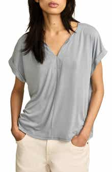 Lucky Brand Sandwashed Notch Neck T-Shirt
