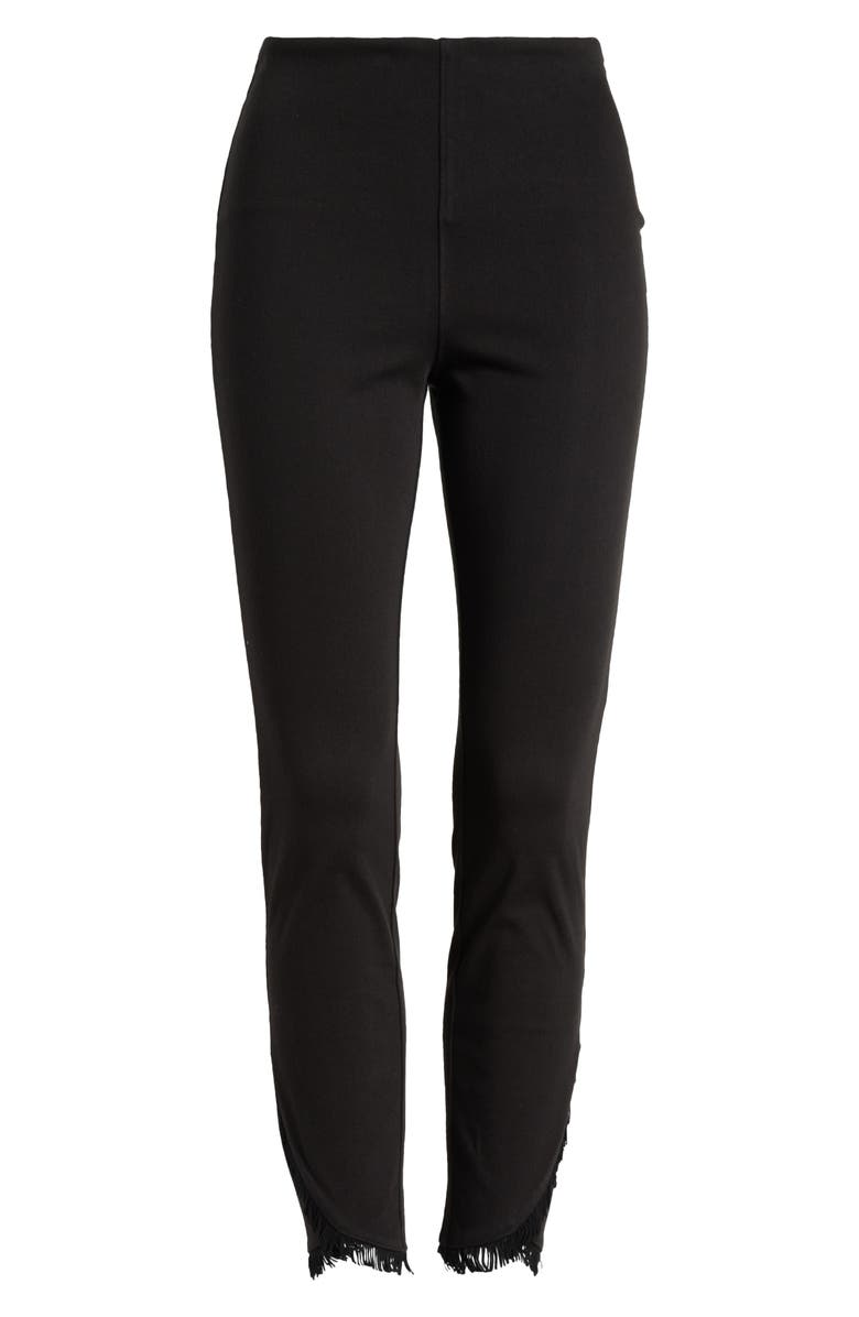 Lysse ́ Fringe Tulip Hem Denim Leggings, Alternate, color, 