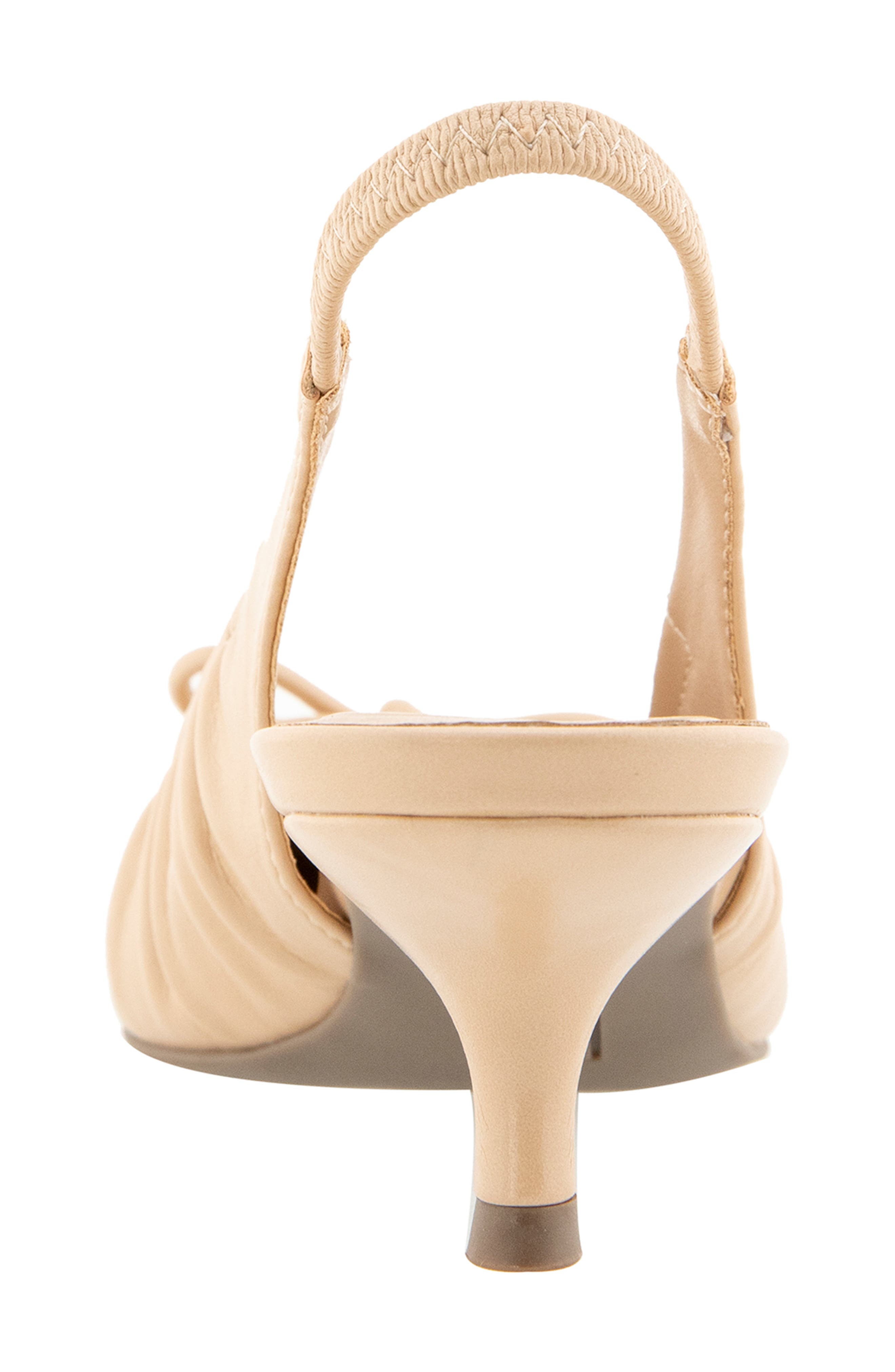 Mango Kitten Heel Slingback Pump, Alternate, color, CROISSANT