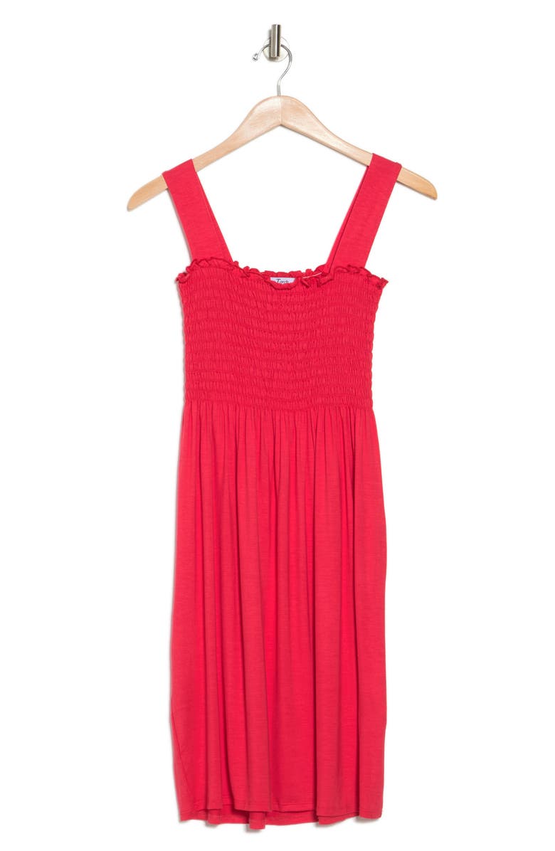 Velvet Torch Smocked Knit Dress, Alternate, color, 