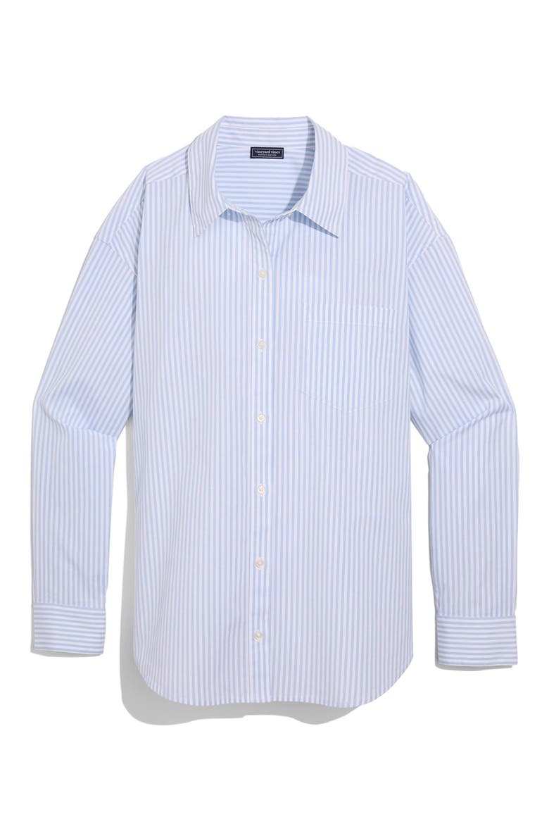 Birdie Stretch Cotton Button-Up Shirt, Alternate, color, J456 JAKE