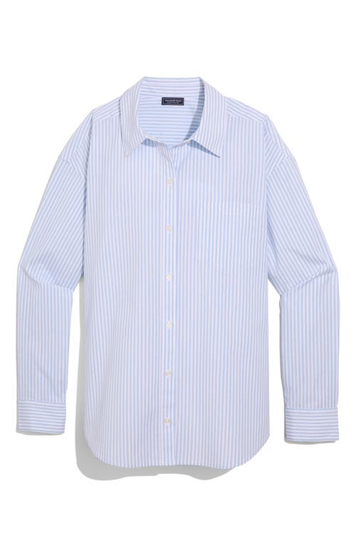 Vineyard Vines Birdie Stretch Cotton Button-up Shirt In Blue