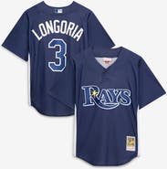 Mitchell & Ness Men's Mitchell & Ness Evan Longoria Navy Tampa Bay Rays Authentic Batting Practice Jersey
