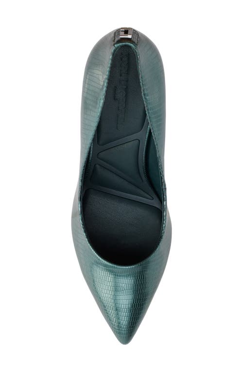 Karl Lagerfeld Paris Rosalyn Pointed Toe Slingback Pump In Forest Green
