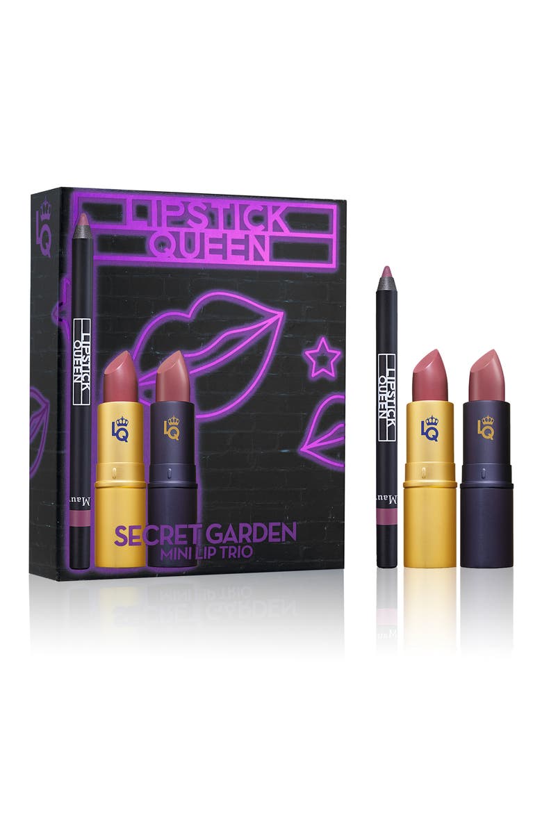 SPACE.NK.apothecary Lipstick Queen Secret Garden Mini Trio, Alternate, color, MUAVE