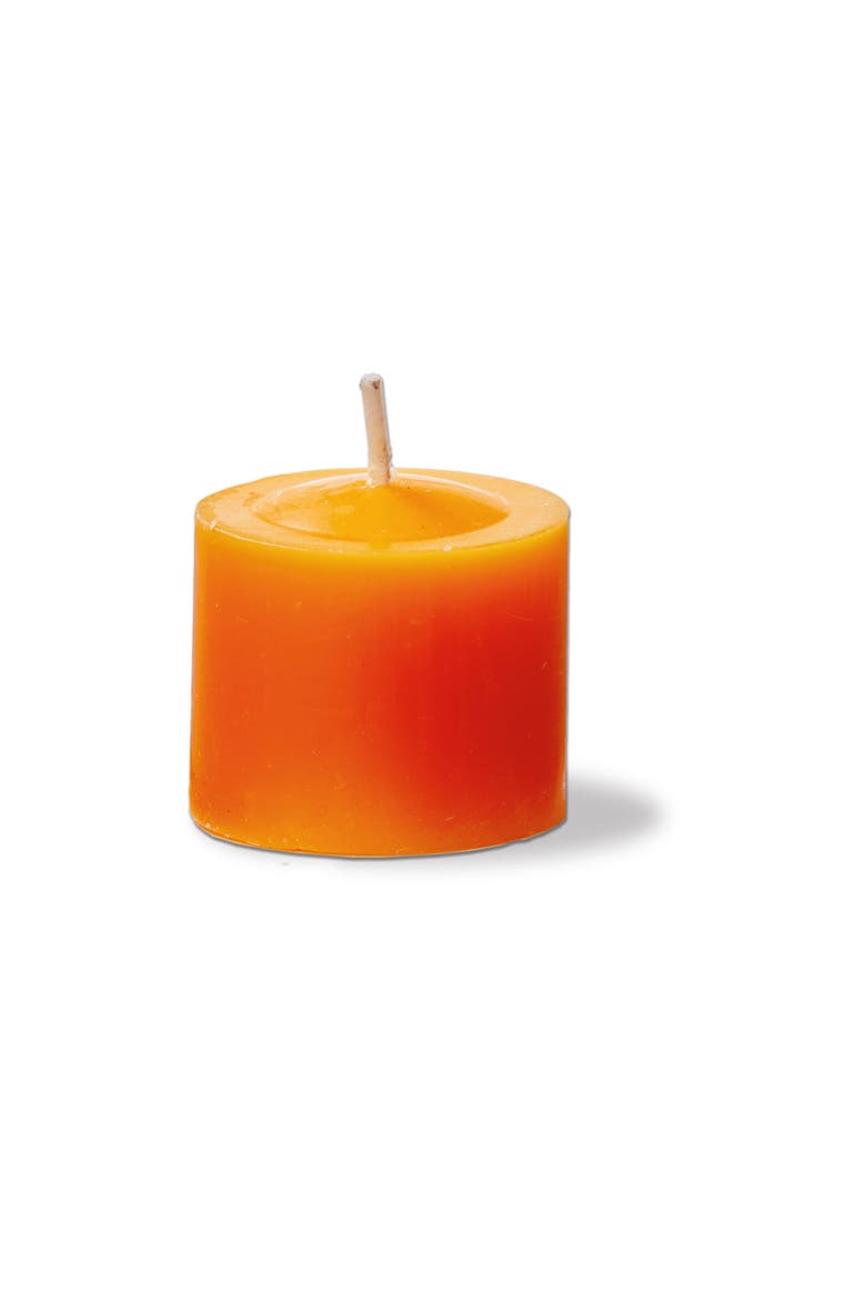 Color Studio Orange Votive Candles Set of 12 Paraffin Wax, Alternate, color, Orange