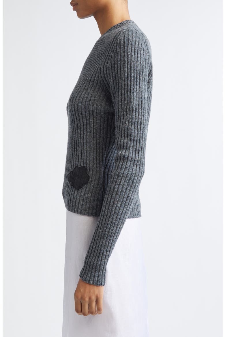 Blas Nordic Rib Wool Sweater, Alternate, color, DARK GREY