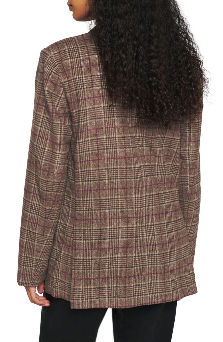 Reformation Winston Plaid Double Breasted Blazer, Alternate, color, 