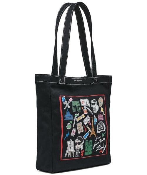 Karl Lagerfeld Paris Cannes Tote In Black Combo 2