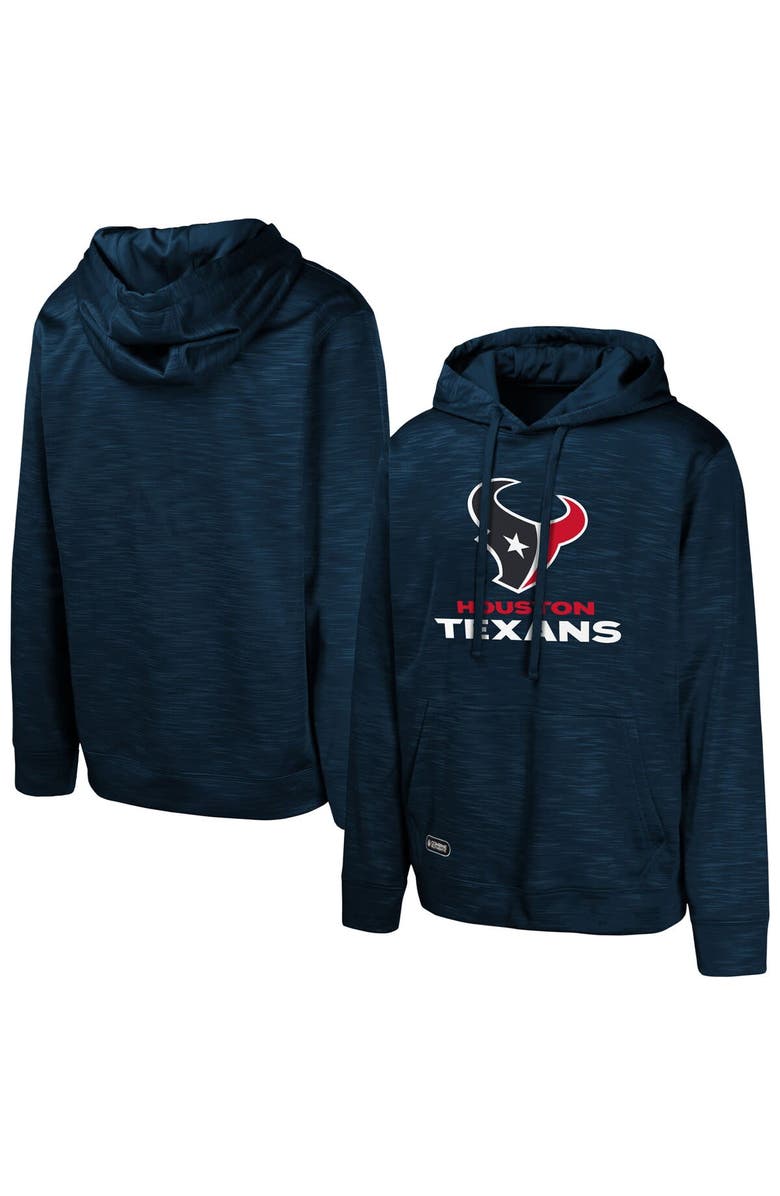 Outerstuff Men's Navy Houston Texans Streak Fleece Pullover Hoodie, Main, color, Navy