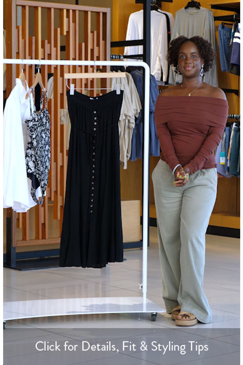 Nerea Strapless Linen & Cotton Dress video
