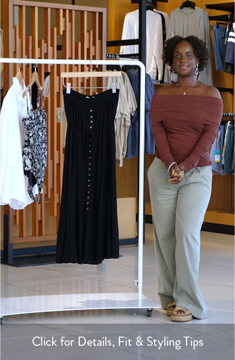 Nerea Strapless Linen & Cotton Dress, sales video thumbnail