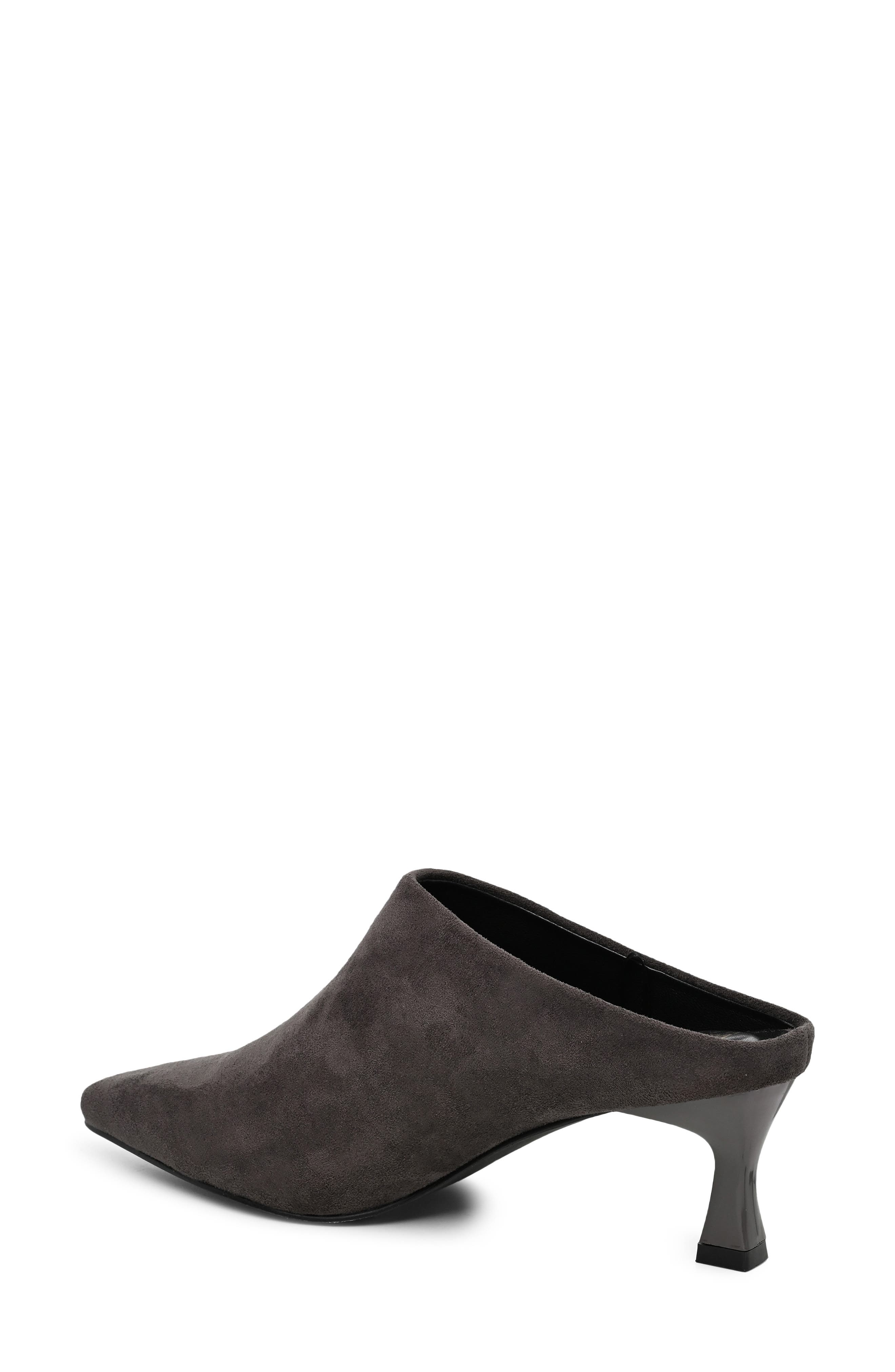 Pointed Toe Mule, Alternate, color, CHARCOAL MICRO