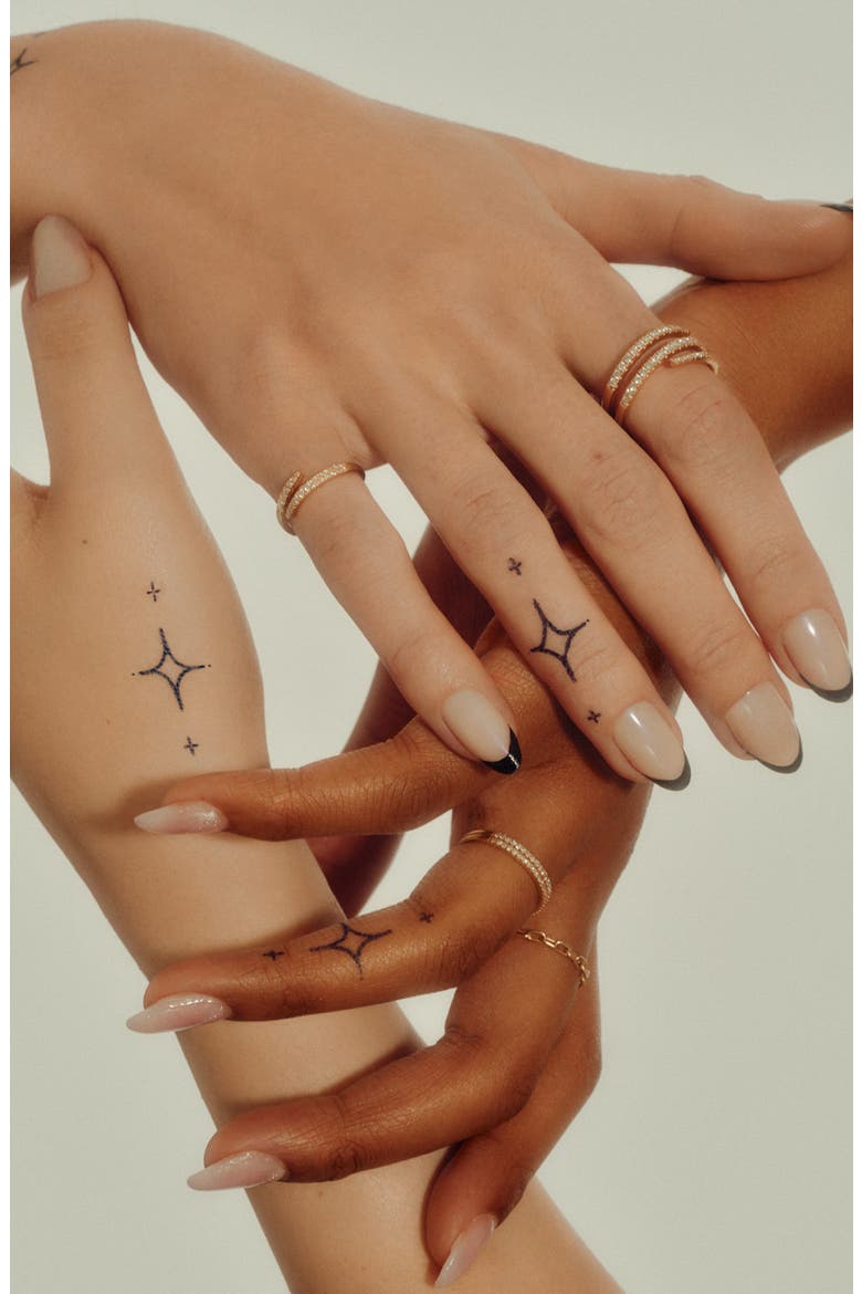 Dreamy Semi-Permanent Ink 8-Pack Temporary Tattoos, Alternate, color, BLACK