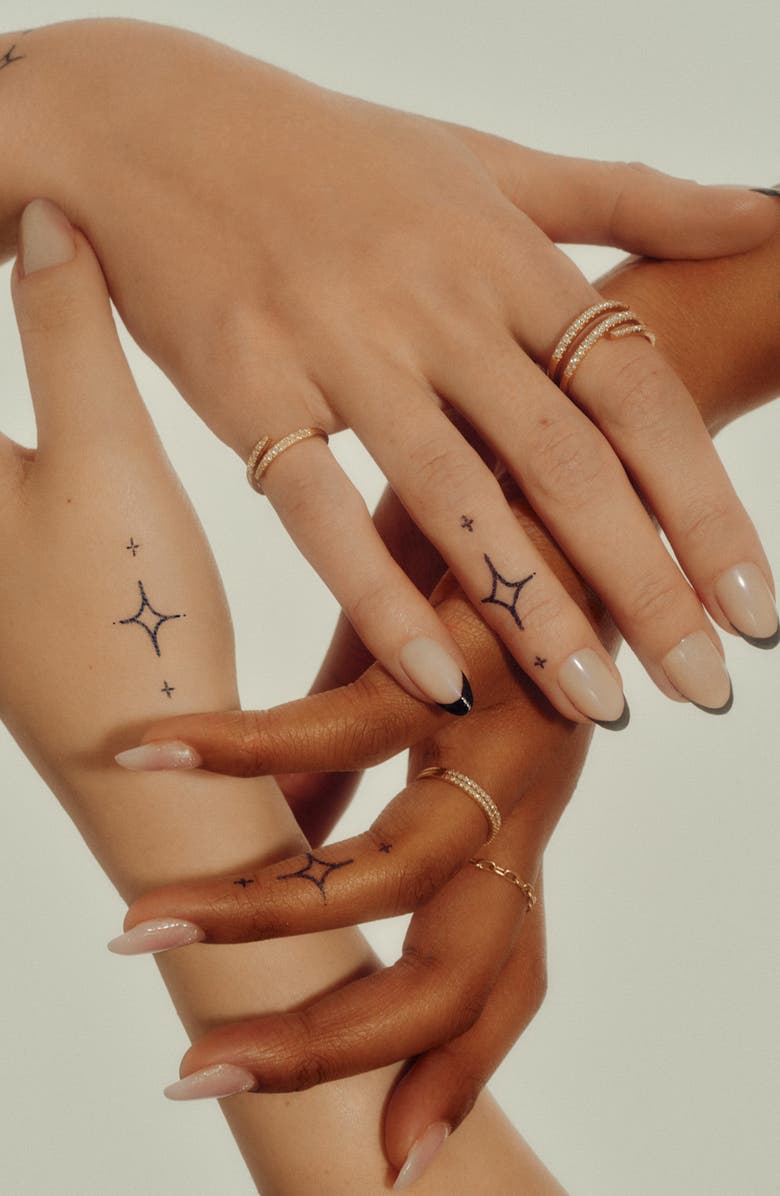 INKED by Dani Dreamy Semi-Permanent Ink 8-Pack Temporary Tattoos, Alternate, color, Black