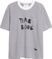 SONG FOR THE MUTE Yearbook Stripe Jersey Pocket T-Shirt