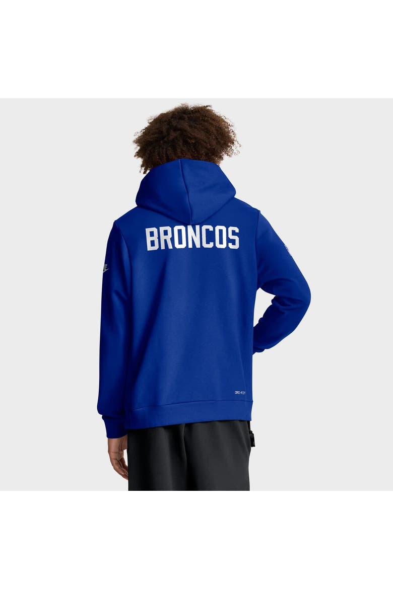 Men's Nike Royal Denver Broncos Sideline Offensive Set Play Performance Pullover Hoodie, Alternate, color, Royal