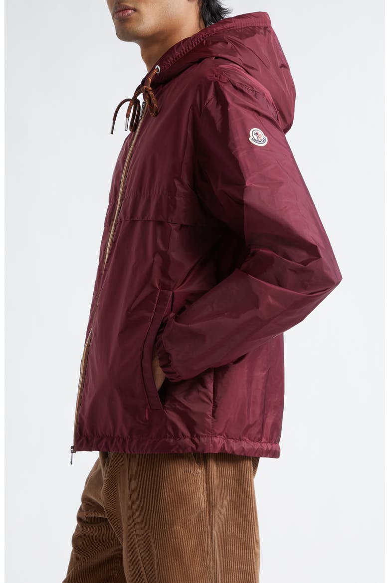 Nidge Hooded Windbreaker, Alternate, color, GOTH RED
