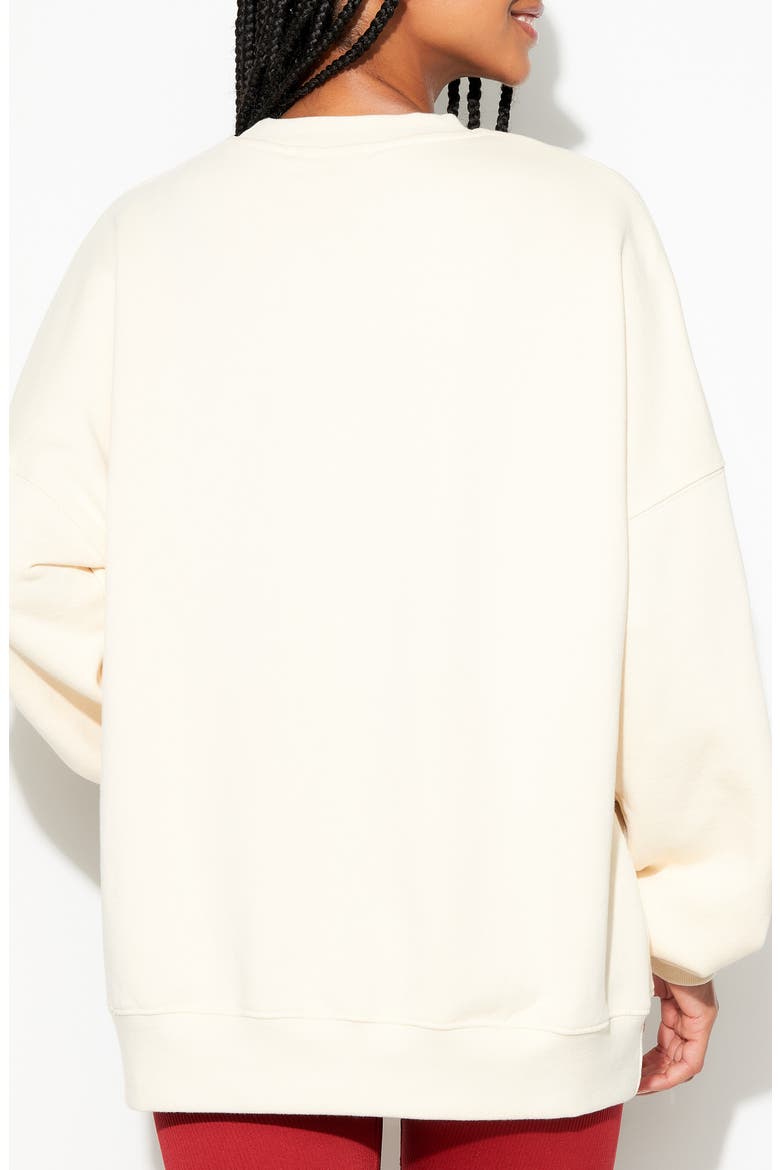 Lovers Boyfriend Cotton Graphic Sweatshirt, Alternate, color, CANVAS