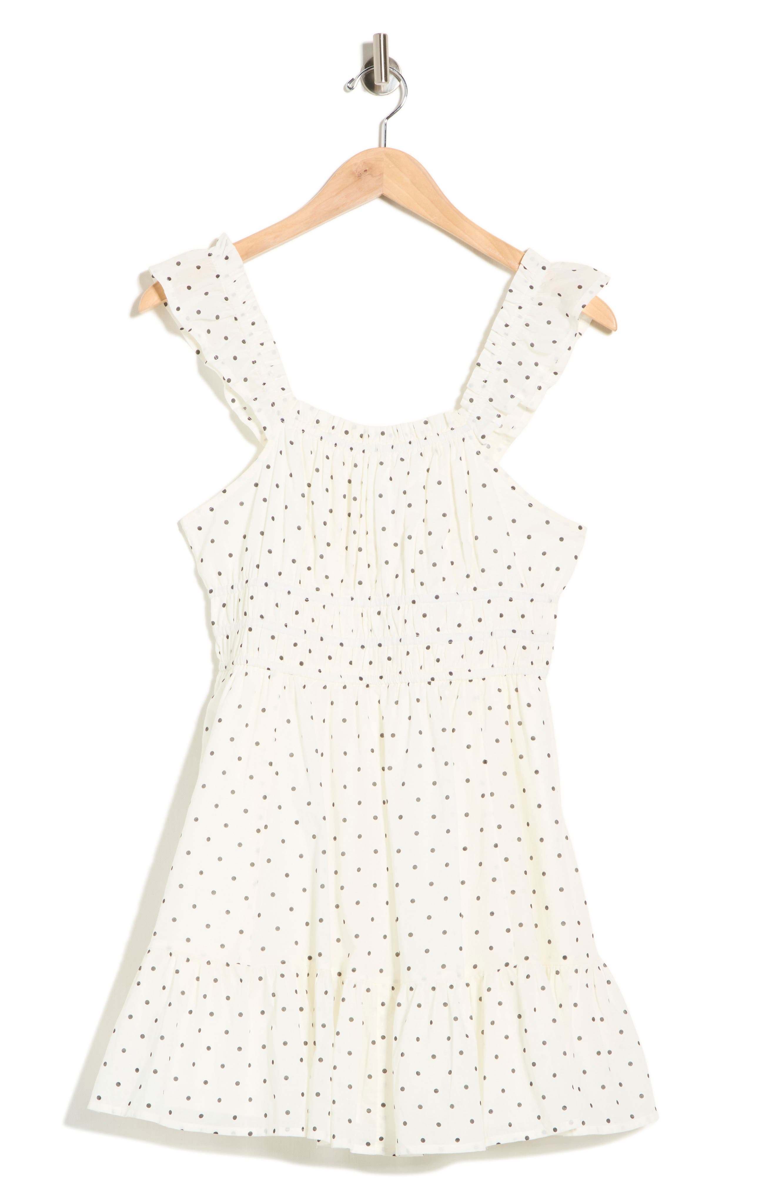 Ruffle Strap Tiered Cotton Minidress - image 3