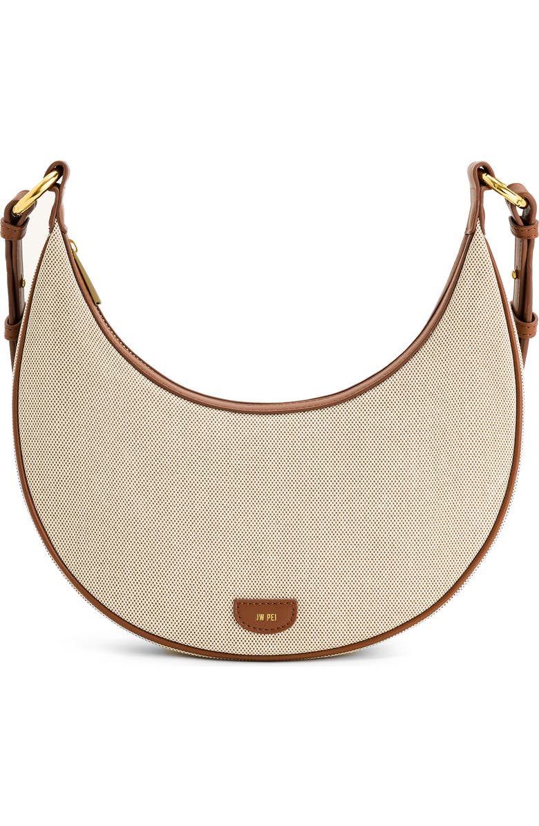 JW PEI Carly Canvas Saddle Shoulder Bag, Main, color,