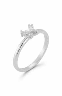 Cubic Zirconia Butterfly Ring
