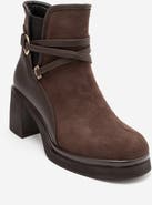Prologue Shoes Venice Belted Block Heel Boot