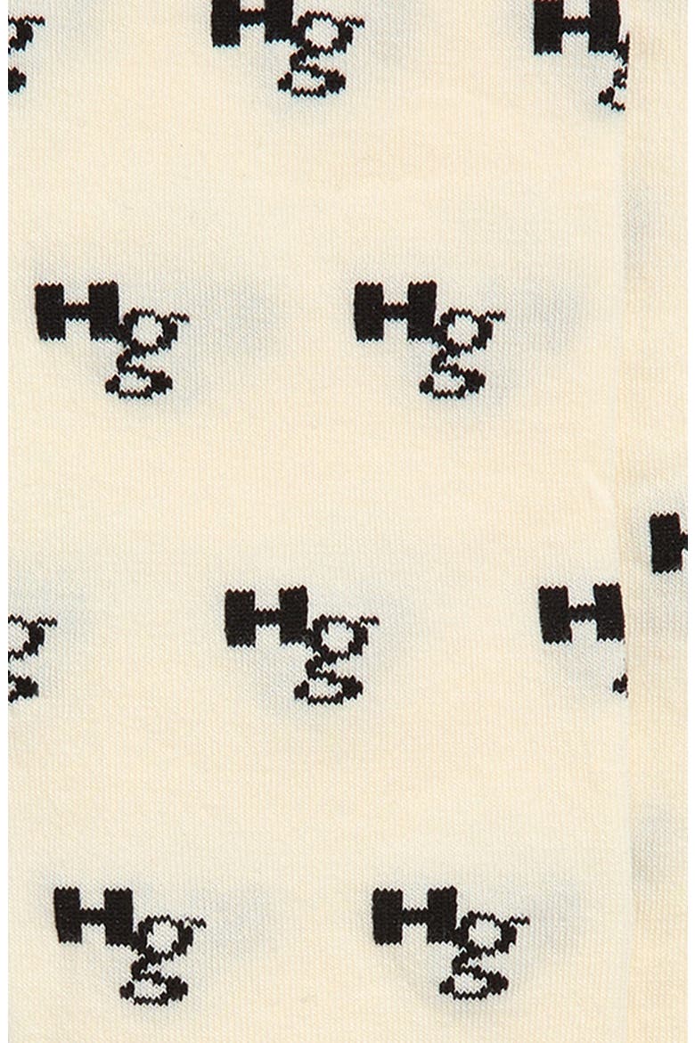 Logo Jacquard Knee High Socks, Alternate, color, IVORY