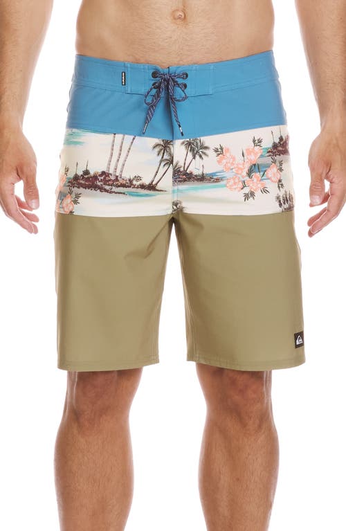 Quiksilver Surfsilk Panel Board Shorts In Niagara