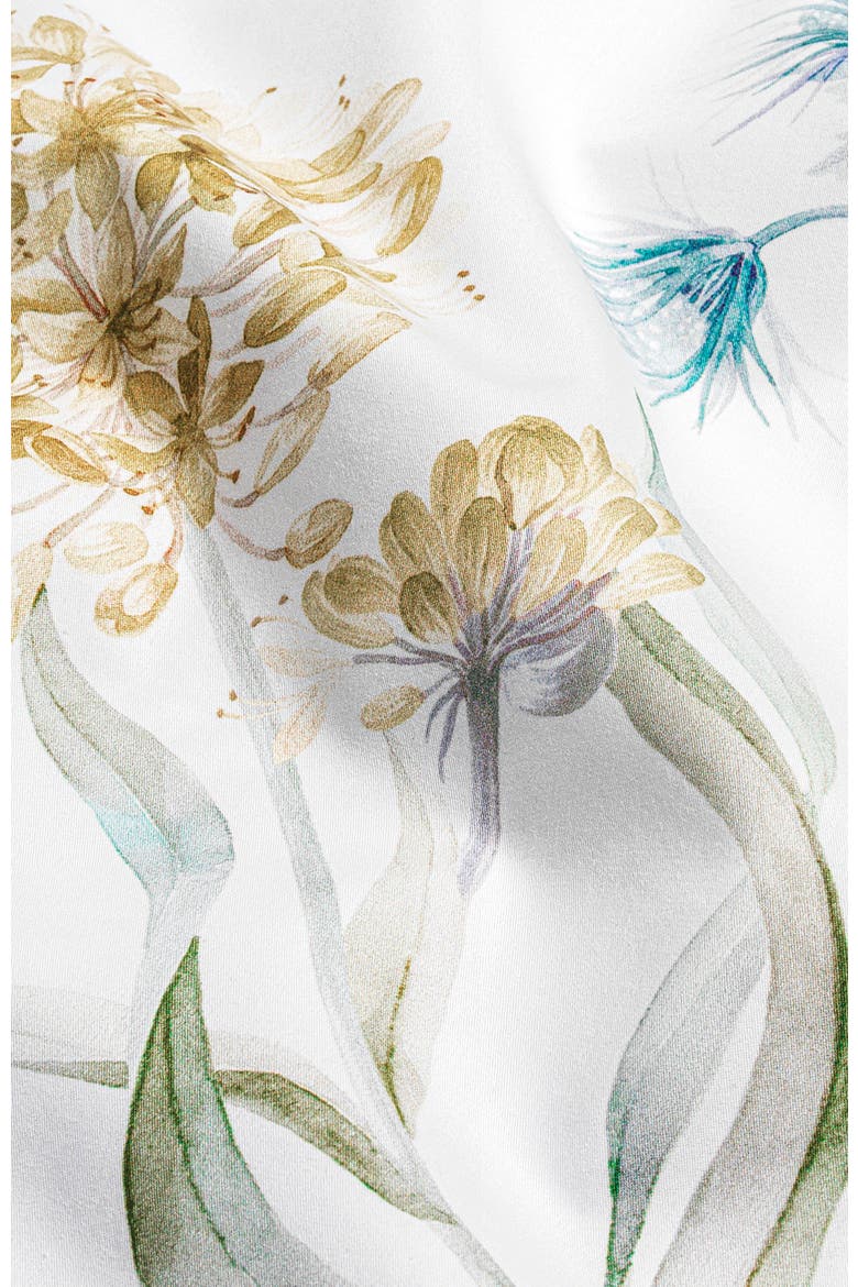 Fleur pillowcase, Alternate, color, White