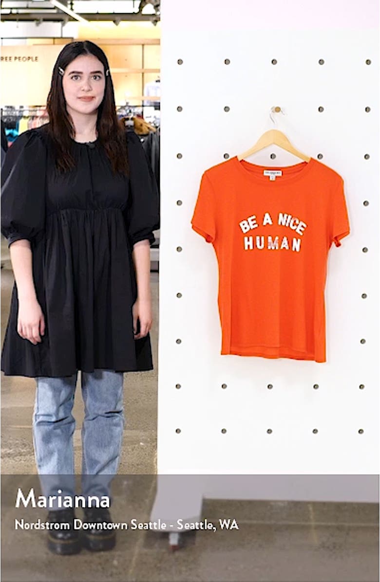 Be a Nice Human Graphic Tee, sales video thumbnail
