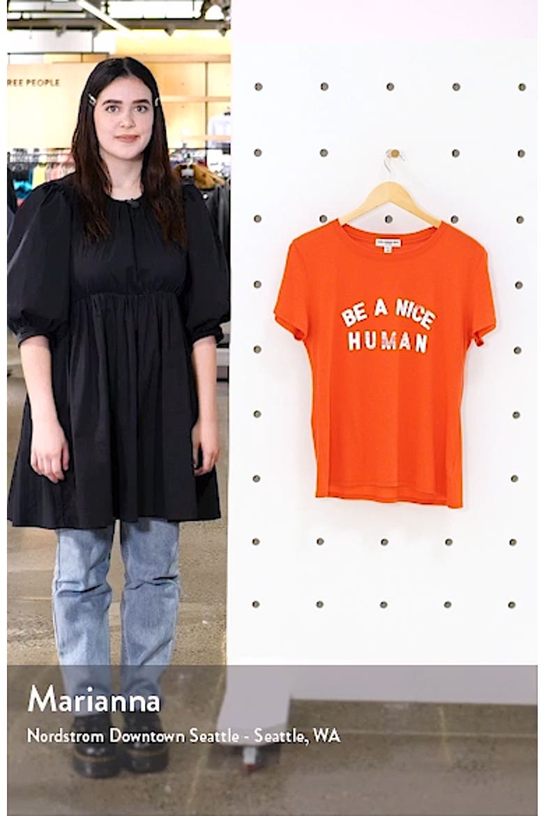 Be a Nice Human Graphic Tee video