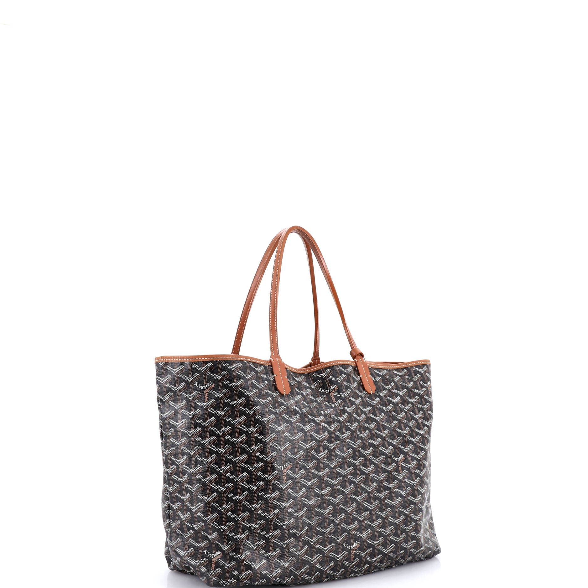 Pre-Owned Goyard Saint Louis Tote Coated Canvas PM, Alternate, color, Black