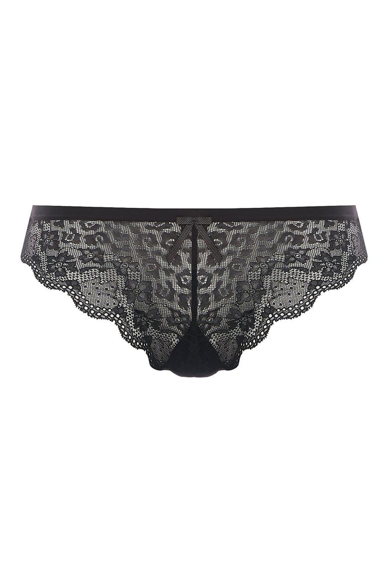 Fancies Brazilian Panties, Alternate, color, BLACK