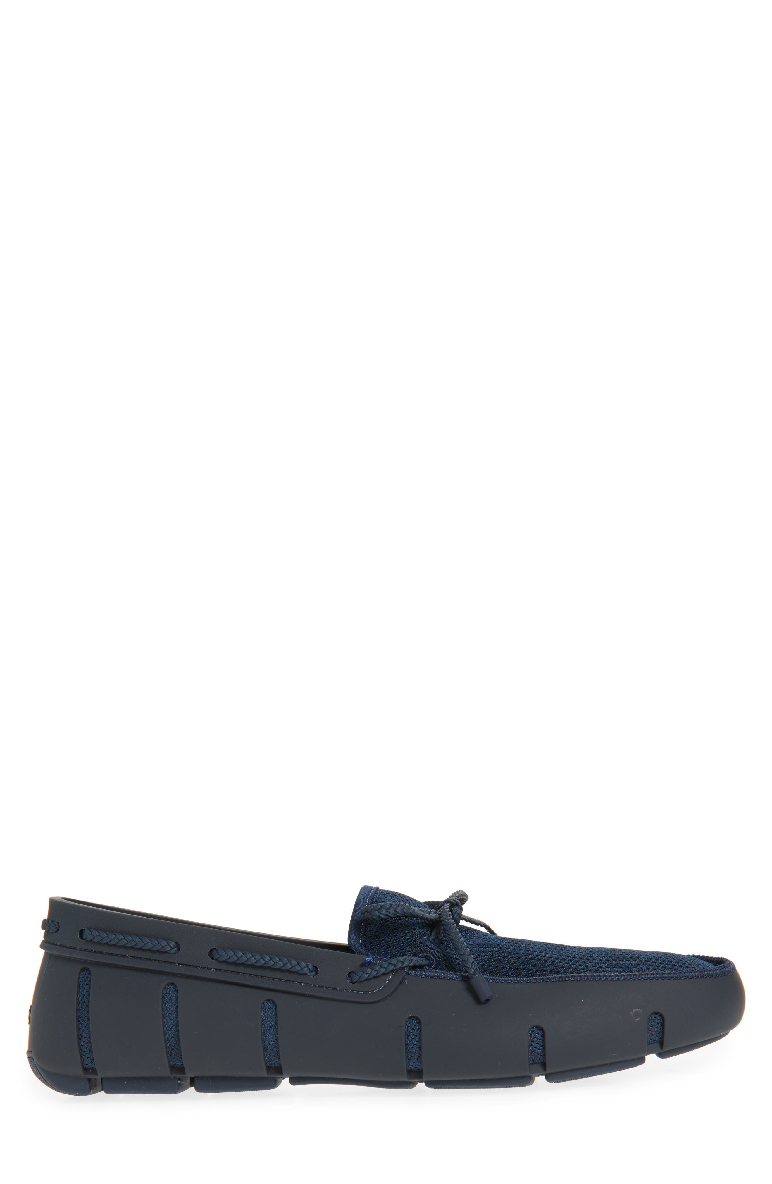 Braided Lace Loafer, Alternate, color, NAVY