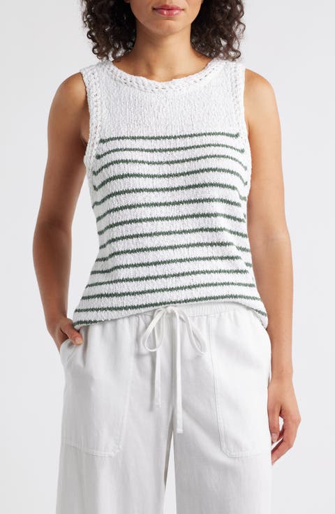 Stripe Crochet Tank