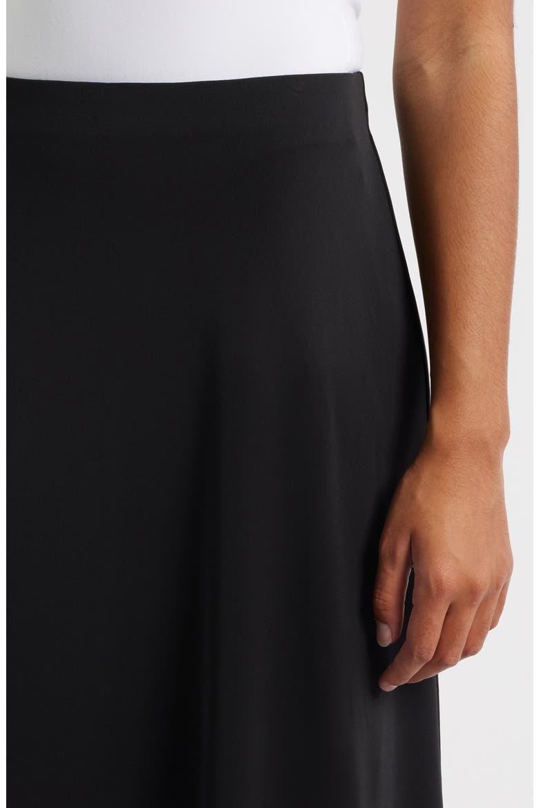 Crepe Midi Slip Skirt, Alternate, color, BLACK ONYX