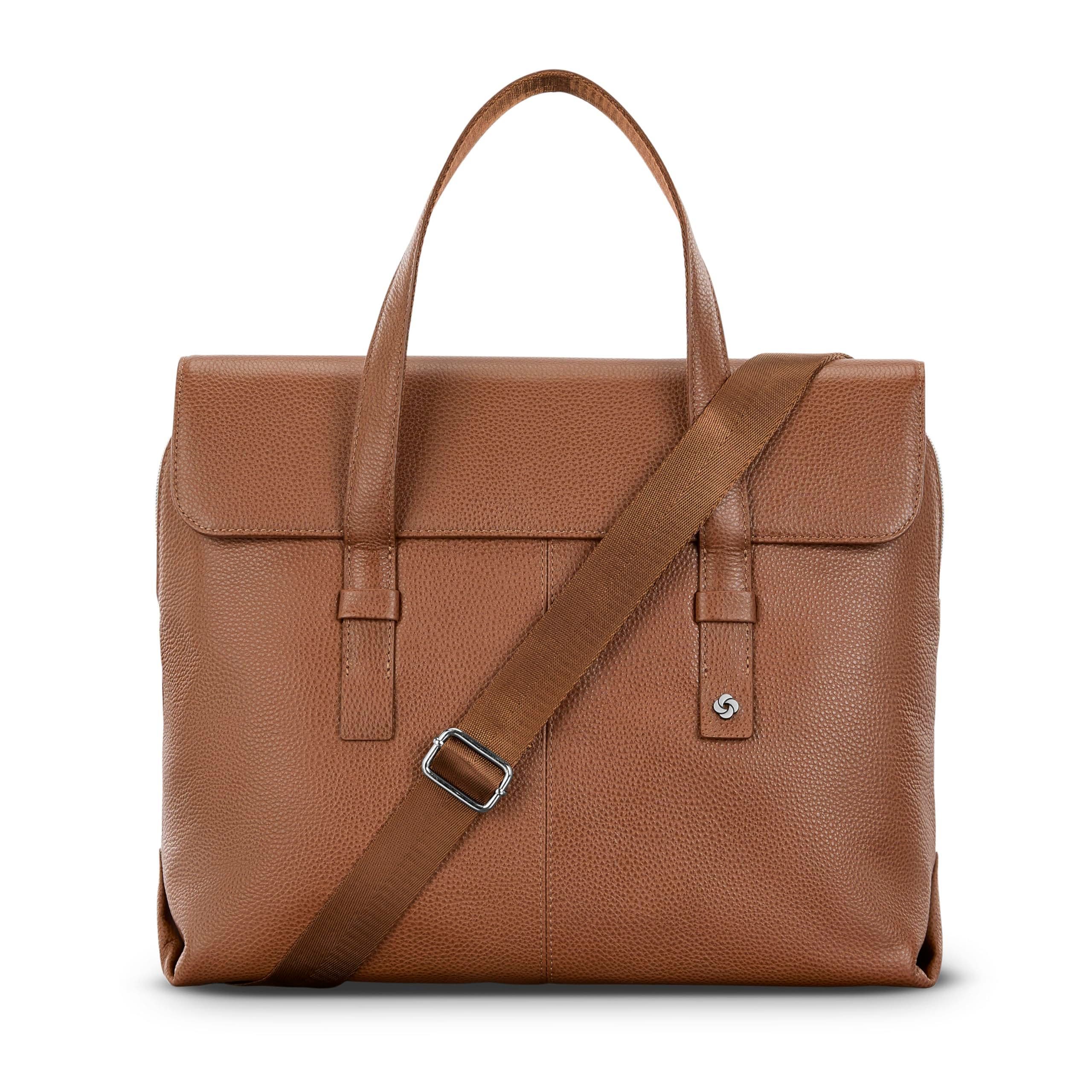 Mobile Solution 2 Convertible Leather Briefcase, Alternate, color, Cognac